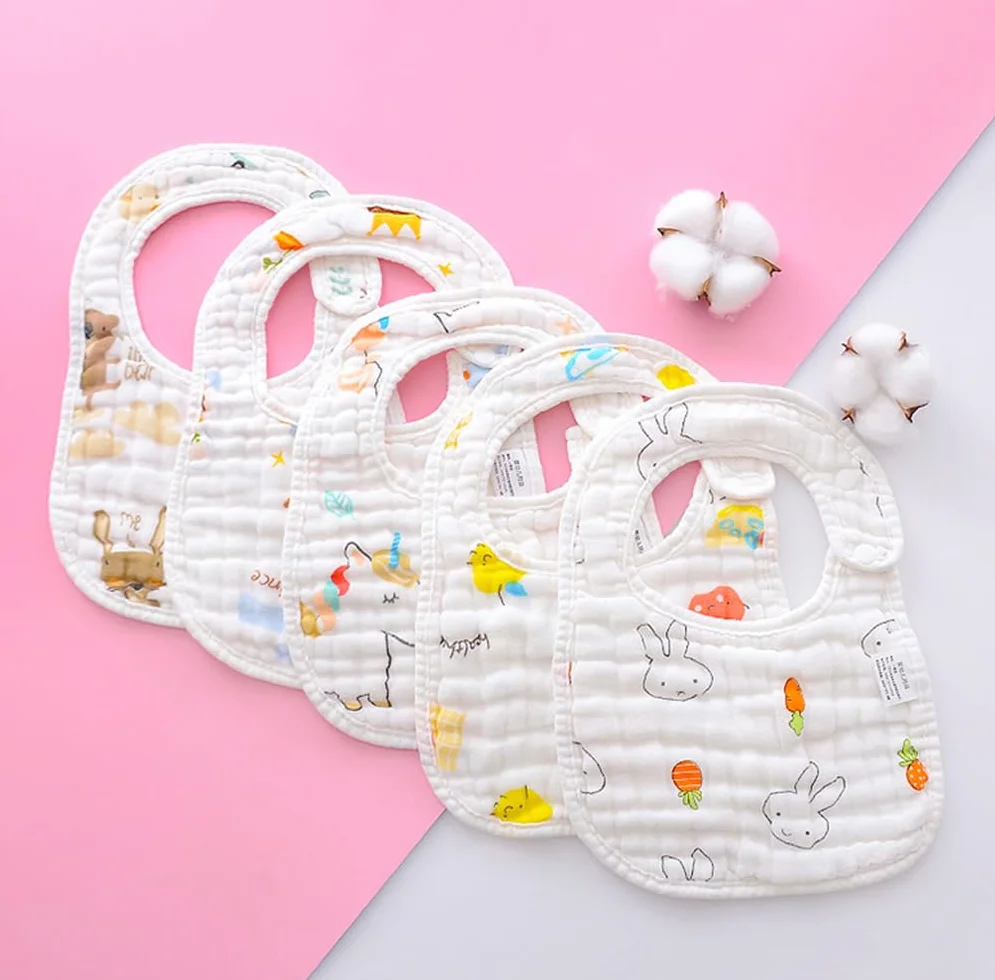 SLOSH Bavaglini Impermeabili Neonato Bandana Cotone Baby Pappa Morbidi Assorbenti Burp Lavabile