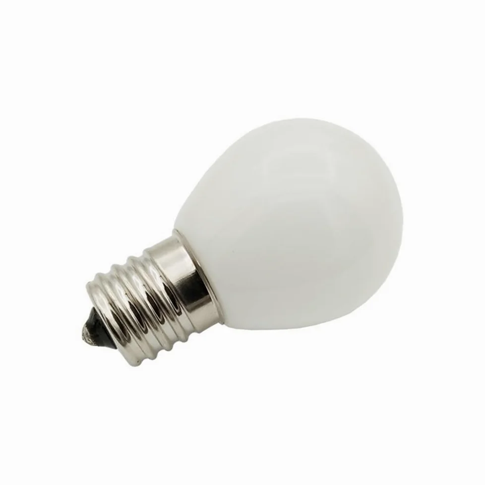 HHF Illuminazione Domestica, Confezione da 50 lampadine a Sfera a LED, AC85-265V G35 E12/E14/B15/E17, 2W, luci Natalizie con Copertura lattiginosa(3000K Warm White,E12)
