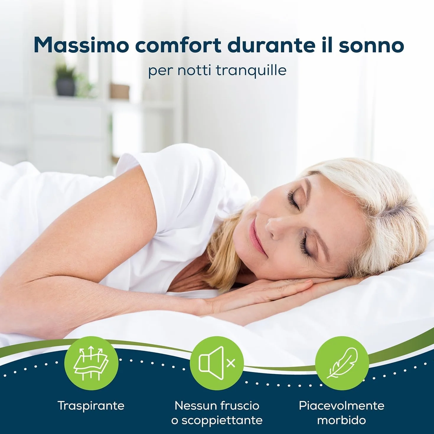 Coprimaterasso impermeabile Sensalou 50x90 cm Antiacaro Lavabile 95°C per Culla Lettino Neonato