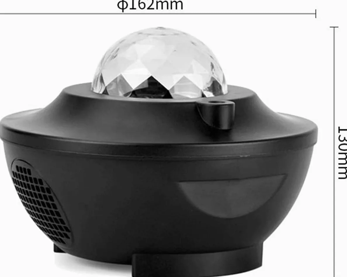GeRRiT Proiettore di luce notturna con luminosità regolabile Telecomando Timer Altoparlante musicale Spettacolo di luci Lampada for proiettore di luci a LED for soggiorno camera da letto for adulti