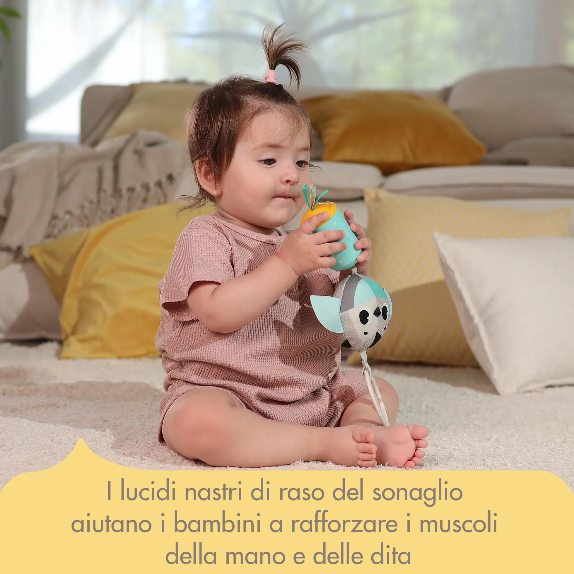 Tiny Love Magical Tales Set Giocattoli Educativi 4 Pezzi 0+ Sonaglio Massaggiagengive Pupazzo