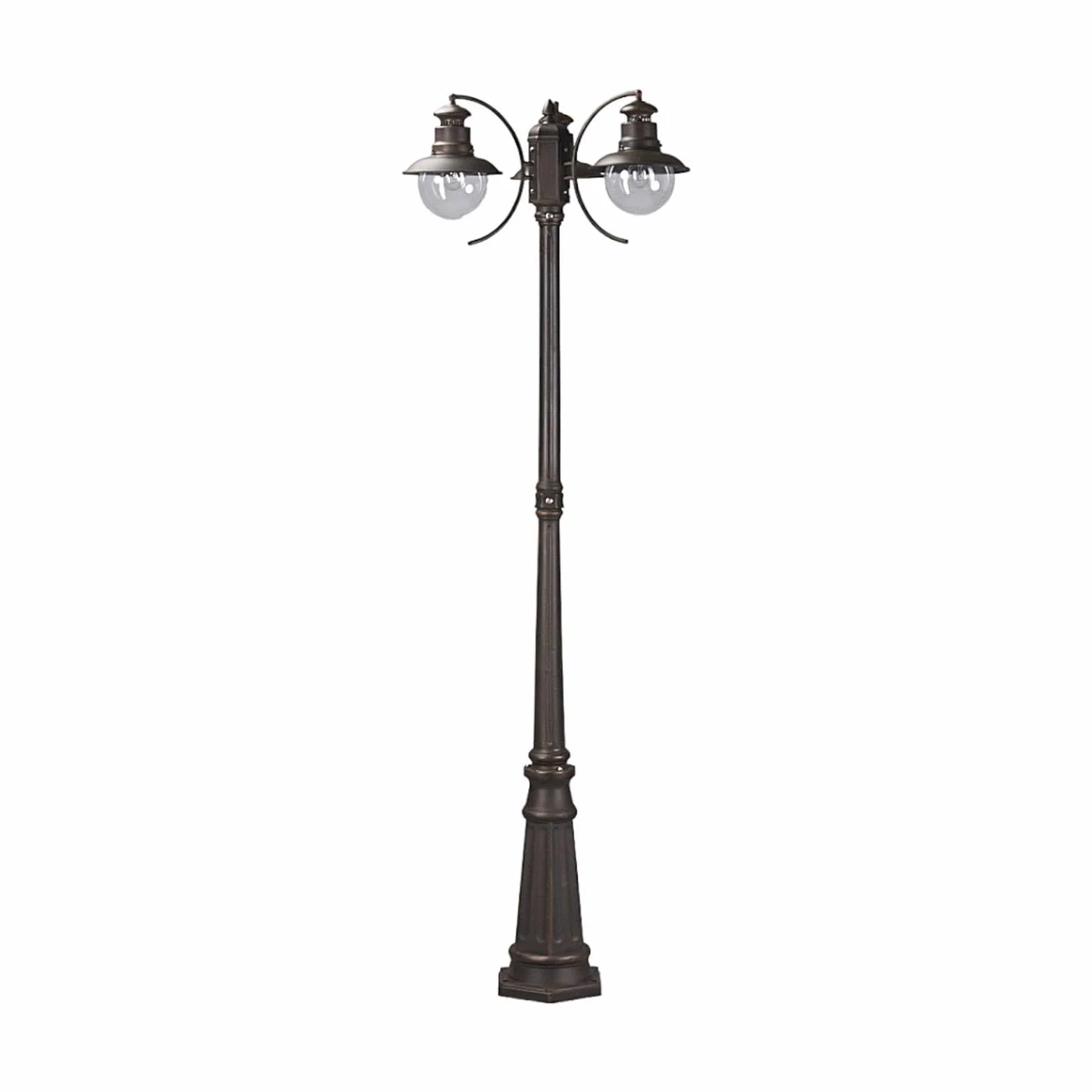 Lindby Lampione da esterni dimmerabile (Country) colore Marrone Candelabro, lampada