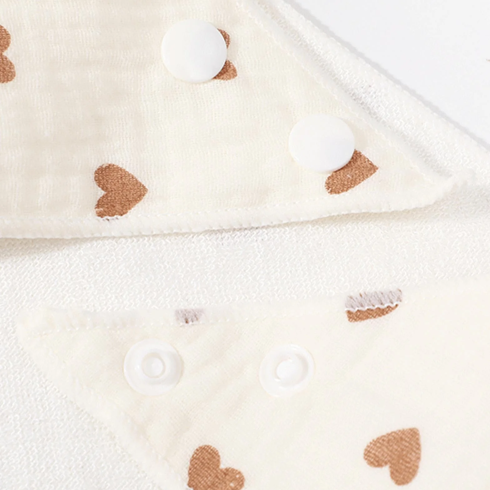 Bibs for Drooling and Teething, 6-Piece Soft Absorbent Burp Towels, Adjustable Newborns Feeding Cloths
