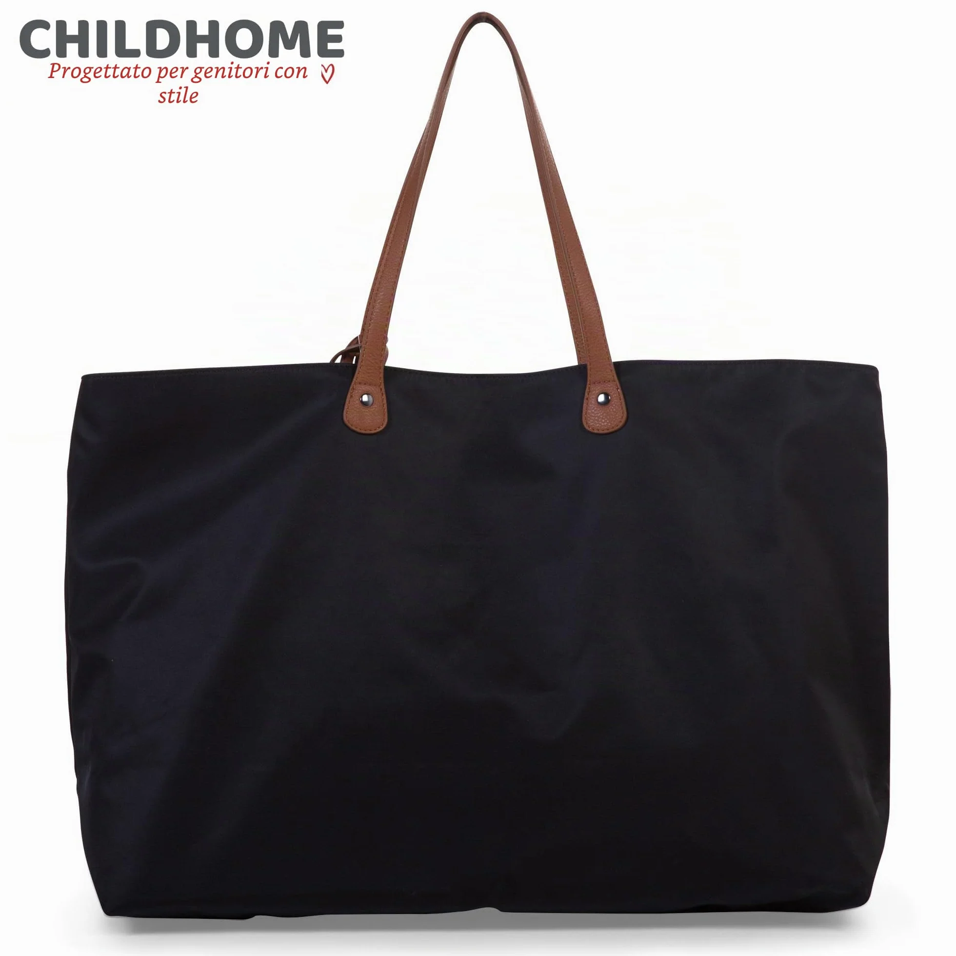 CHILDHOME Family Bag Borsa Fasciatoio Borsa da Viaggio Weekend Grande Capacità Nero e Oro