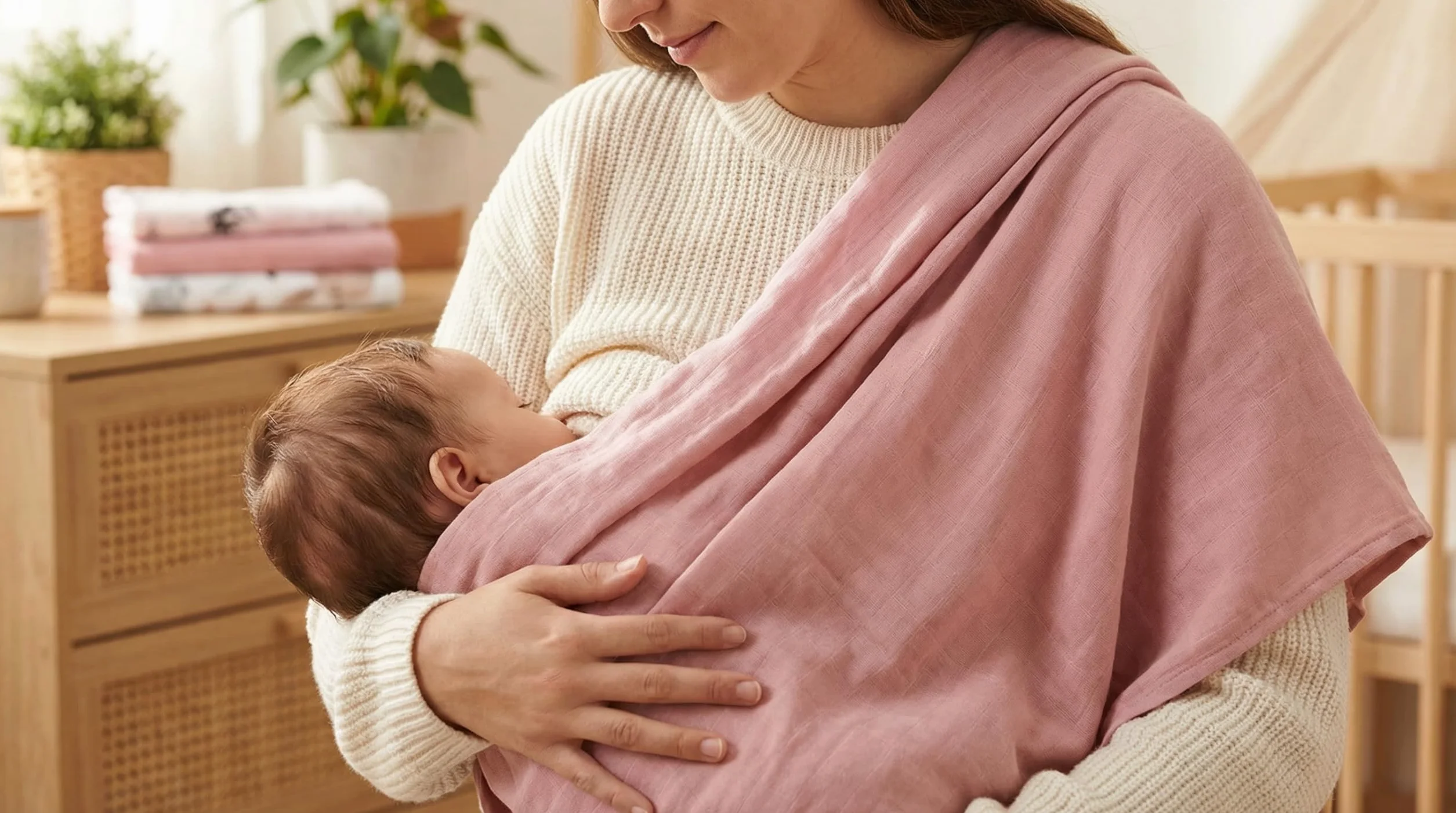 BABYSAFE Mussole Neonato Cotone Biologico 80x70cm Pacco da 3 Certificato OEKO-TEX Made in Europe