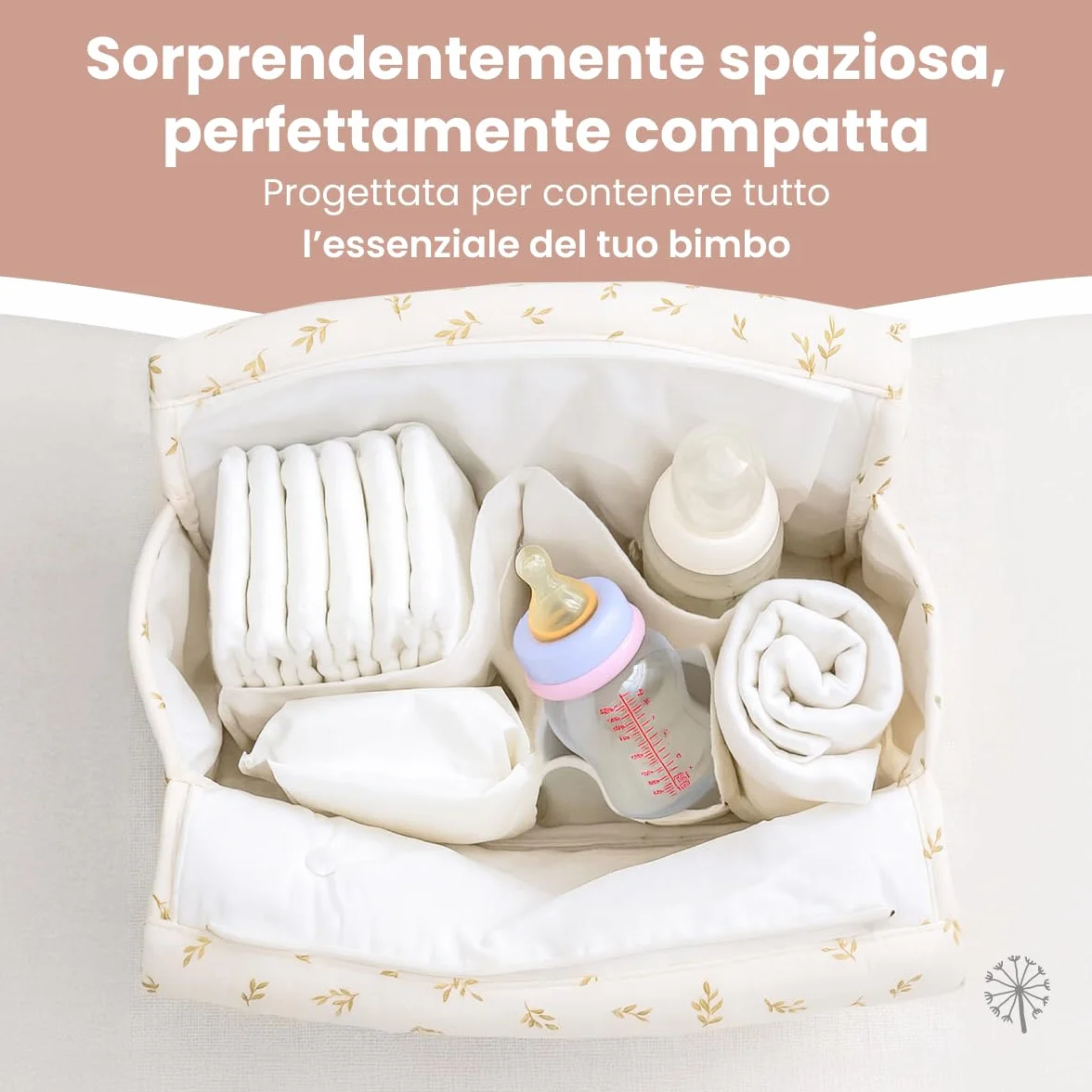 MIMUSELINA Borsa Passeggino Universale per Neonato con Ampia Capacità