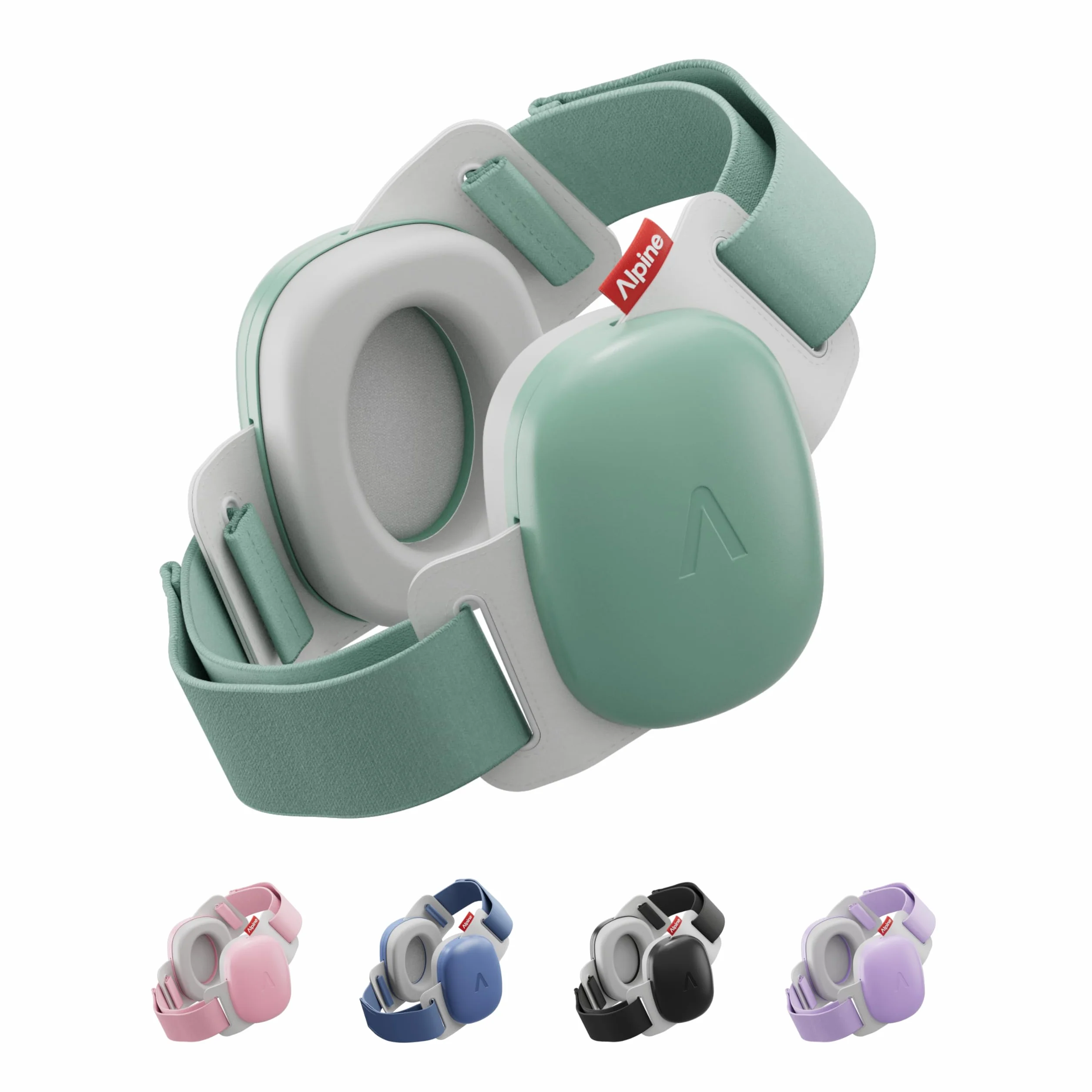 Alpine Muffy Baby Comfort Paraorecchie Neonati Protezione Udito 24 dB Verde