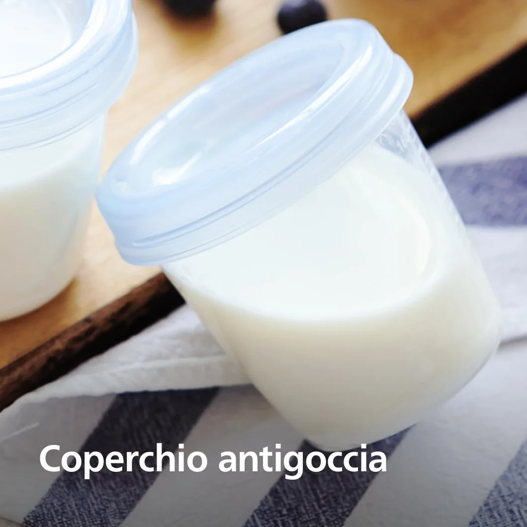 Philips Avent SCF721/20 Set Vasetti Conservazione Pappe 10 Pezzi 180 ml 240 ml