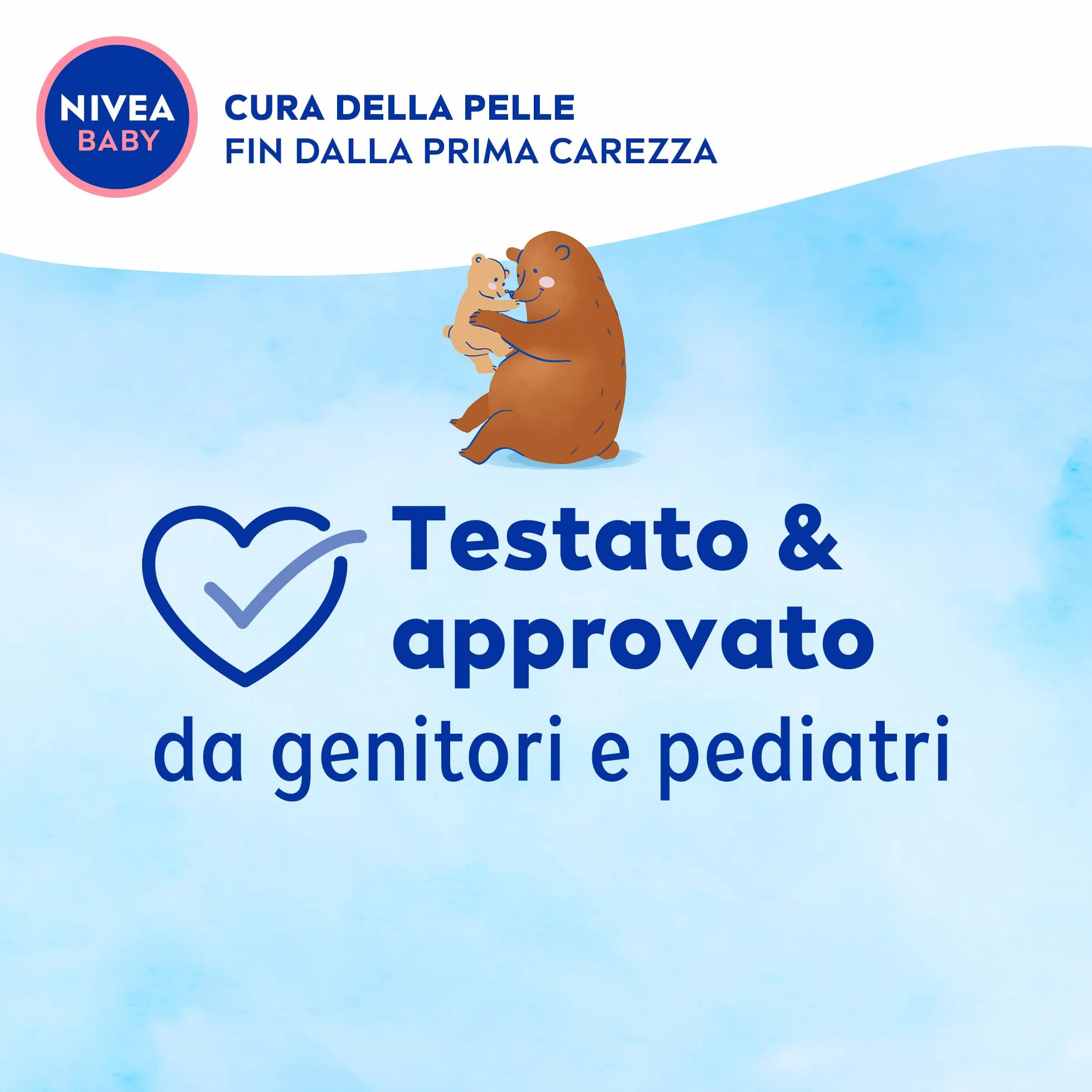 NIVEA BABY Viso & Corpo Crema Soffice 200ml, Crema corpo bambini idratante e nutriente, Crema viso neonato con Latte di Mandorla e Vitamine