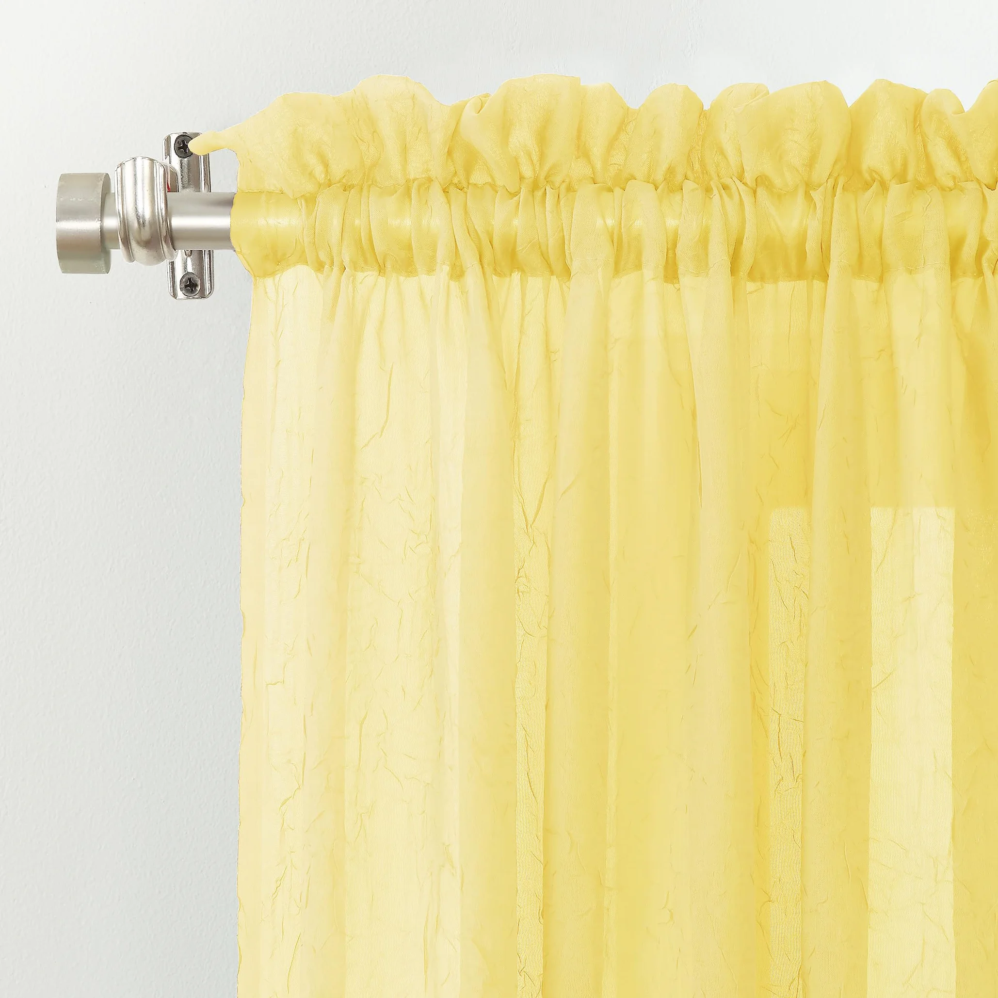 Erica Bastone per Tende in Voile 129.5 x 241.3 cm Giallo