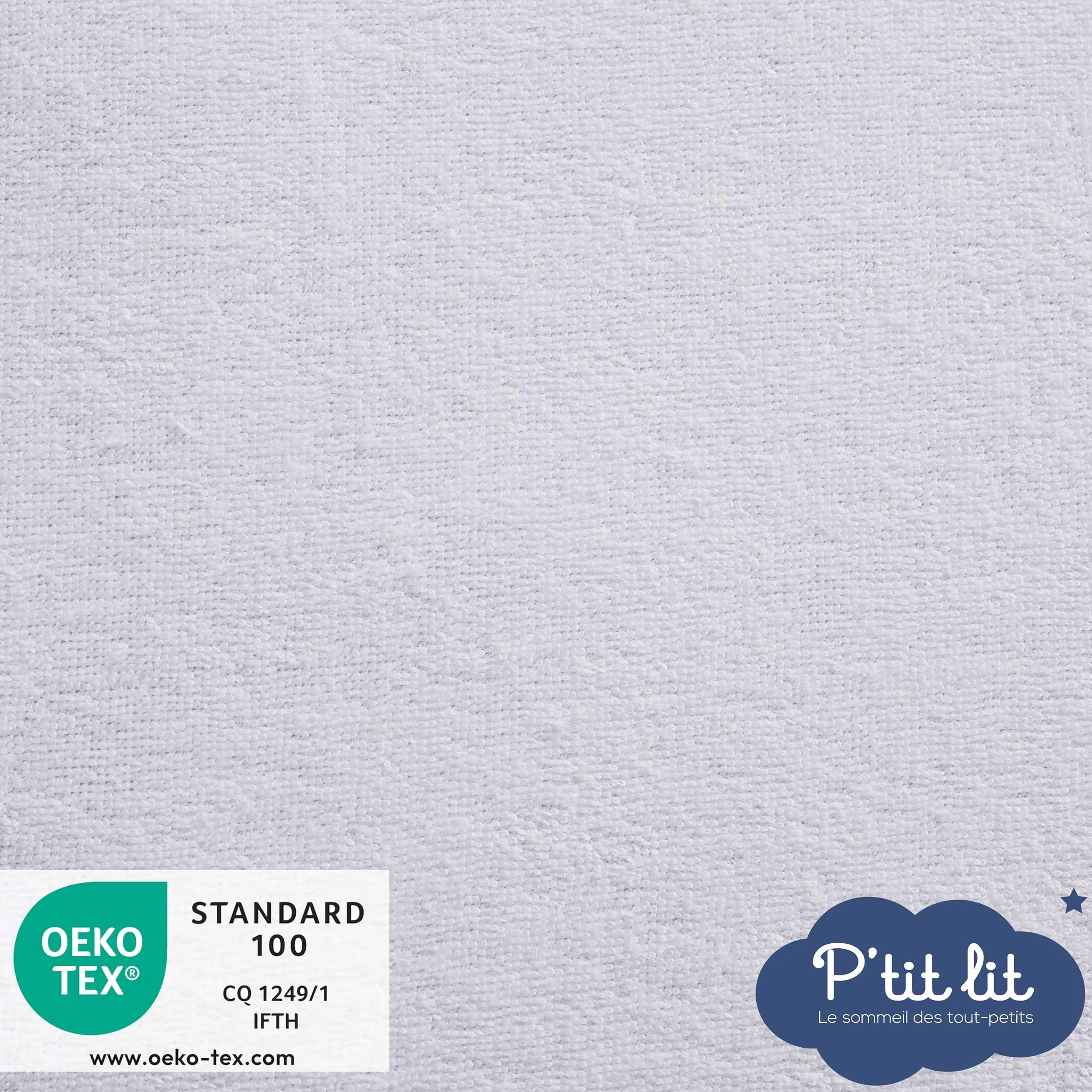 Coprimaterasso Bambini Antiacaro Impermeabile 60x120 cm 100% Spugna di Cotone Oeko Tex®