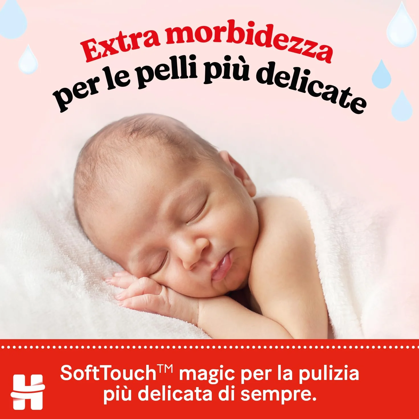 Huggies Extra Care Sensitive Salviette Neonato 99% Acqua Pura 100% Plastic-free 384 Pz