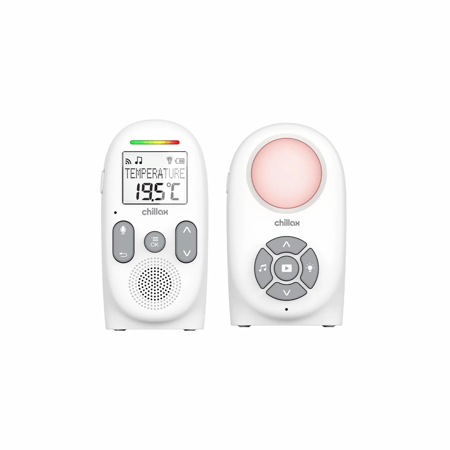 CHILLAX CB260 Baby monitor Audio DECT Schermo LCD VOX Mode Eco Sensore temperatura Portata 340m