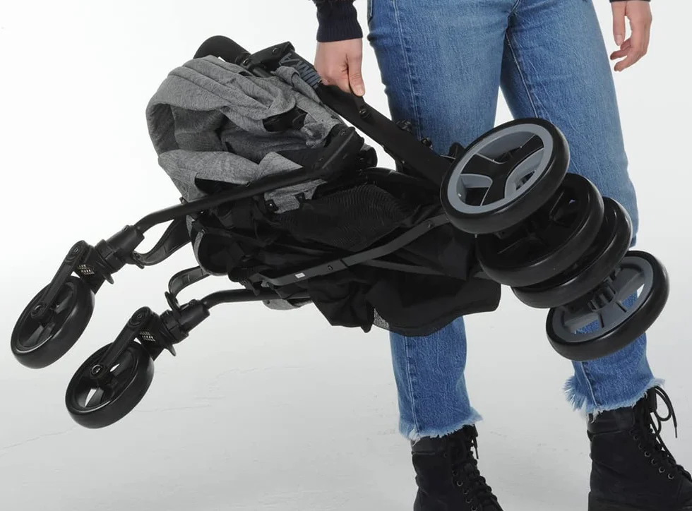 Foppapedretti Passeggino Compatto Hurrà 0-15 kg Nero Melange