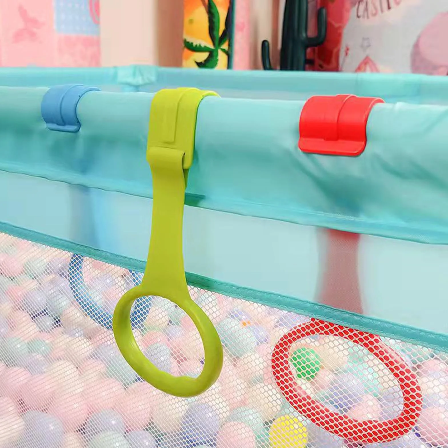 Anelli Box Bambini 6 Pezzi per Lettino Recinto Imparare a Stare in Piedi