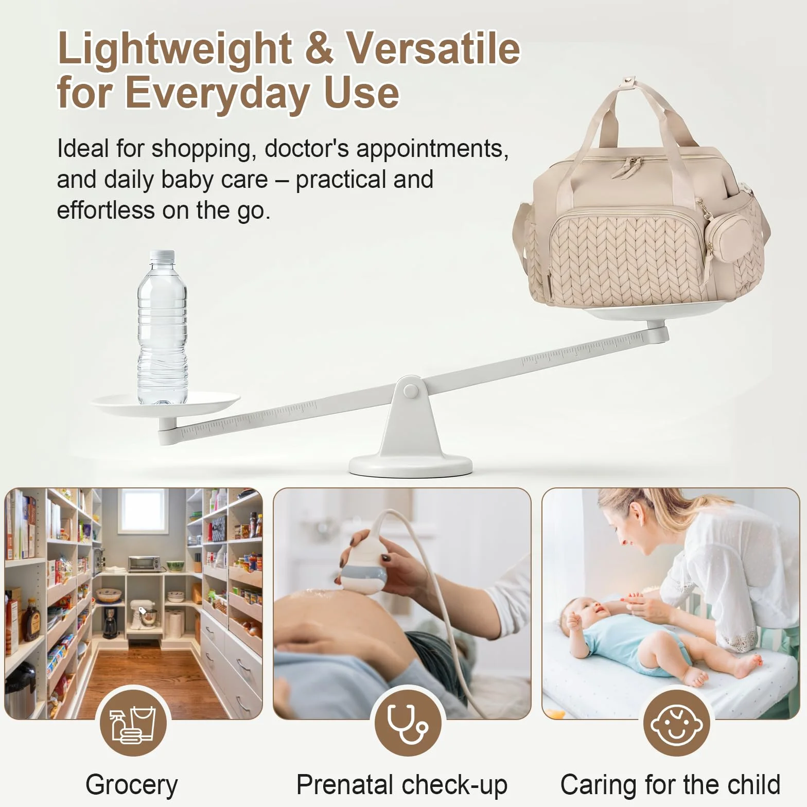 Cozary Borsa Fasciatoio Neonato 16 Tasche Scomparti Termici per Biberon Multifunzionale Tracolla Viaggio