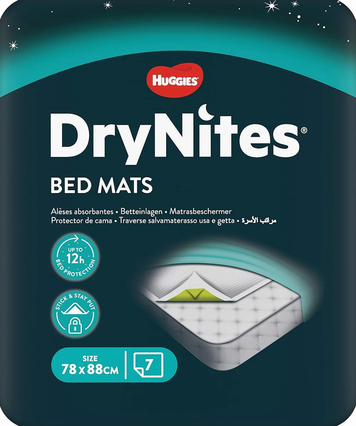 Huggies DryNites Traversine Letto Assorbenti – Protezione Notturna Bambini, 28 Pezzi