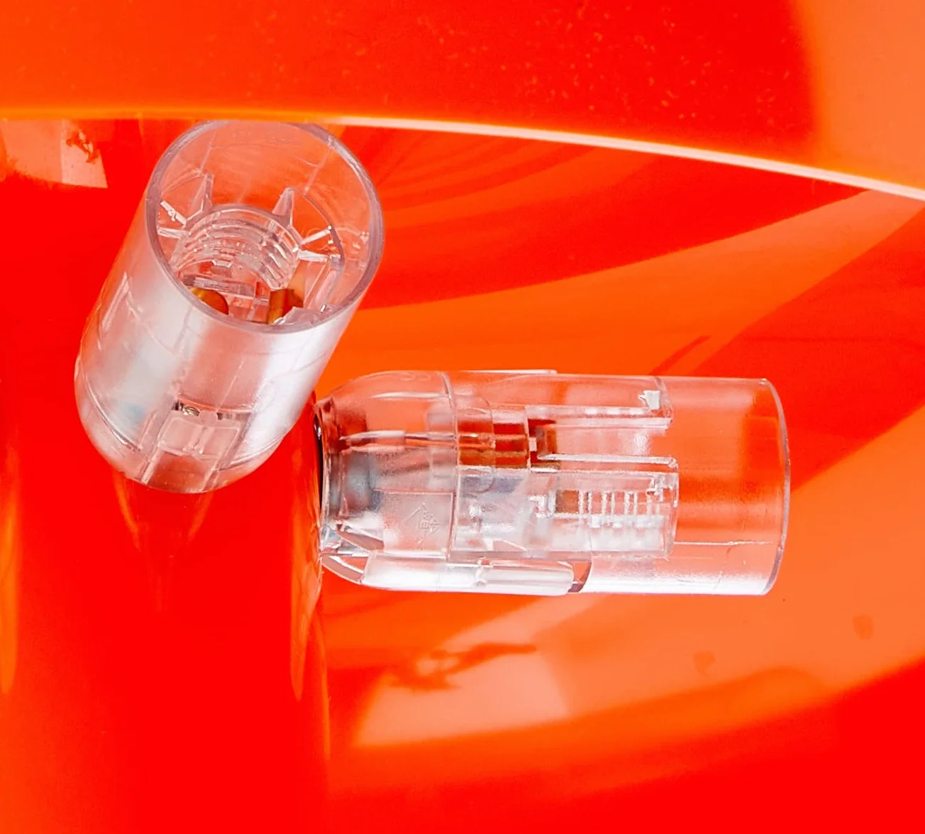 Artemide Nessino Lampada E14, 25 W, Policarbonato, Arancio, Ø 32 H 22.3 cm