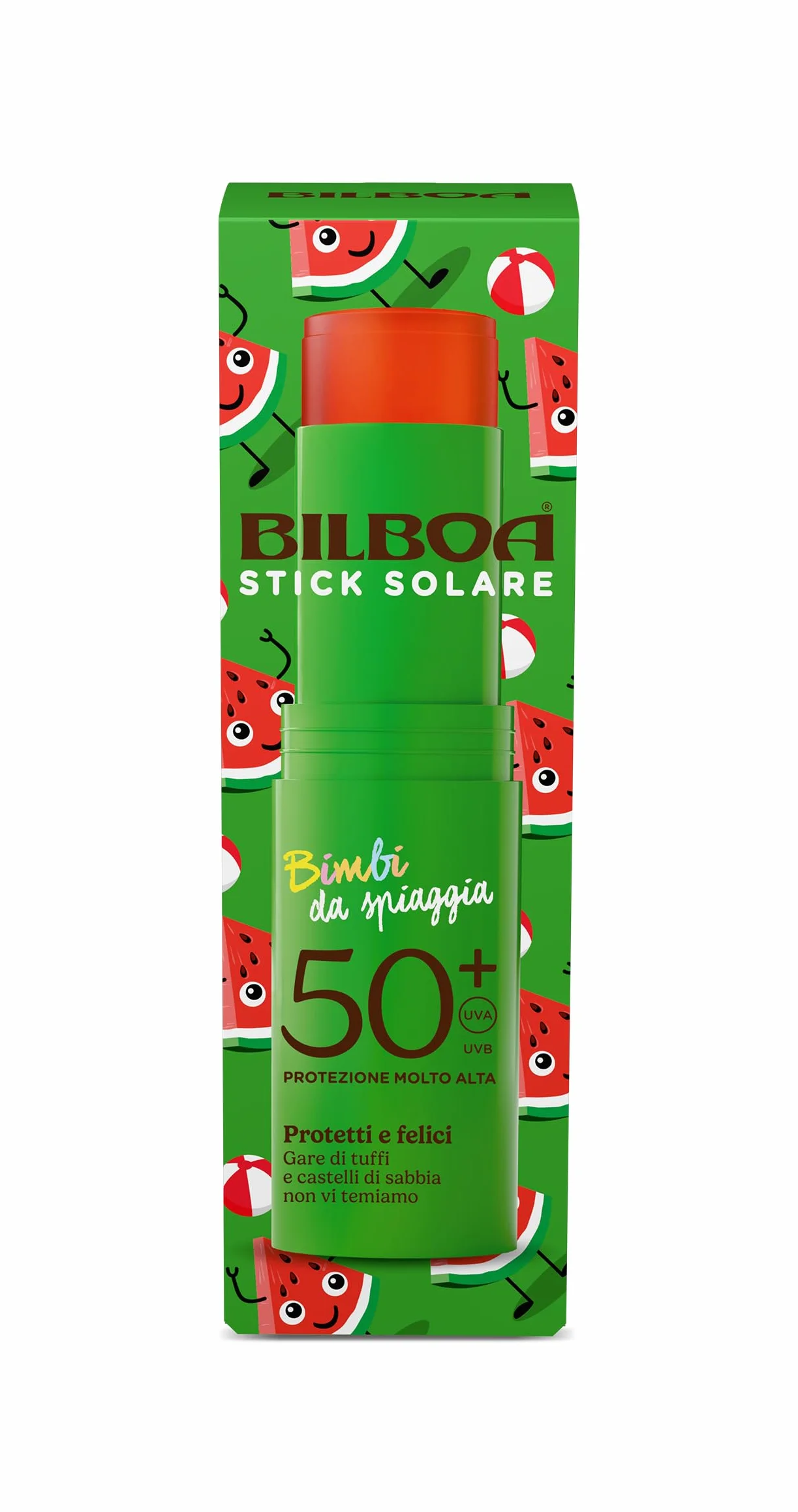 Bilboa Bimbi da Spiaggia Stick Solare SPF 50+ per Bambini Protezione Solare 10 ml