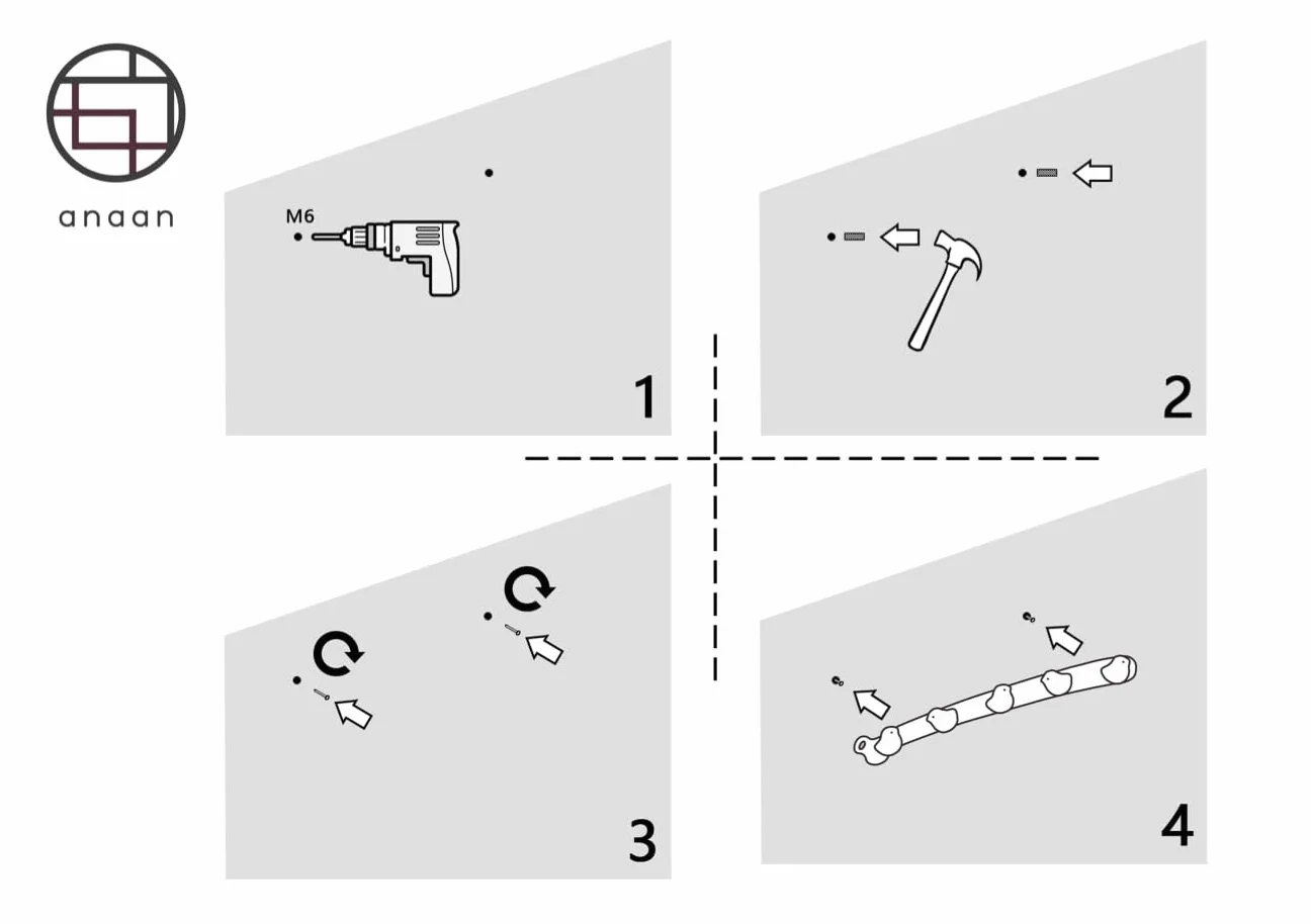 Flappi Appendiabiti da parete legno per bambini 5 ganci 50 cm Design uccellino