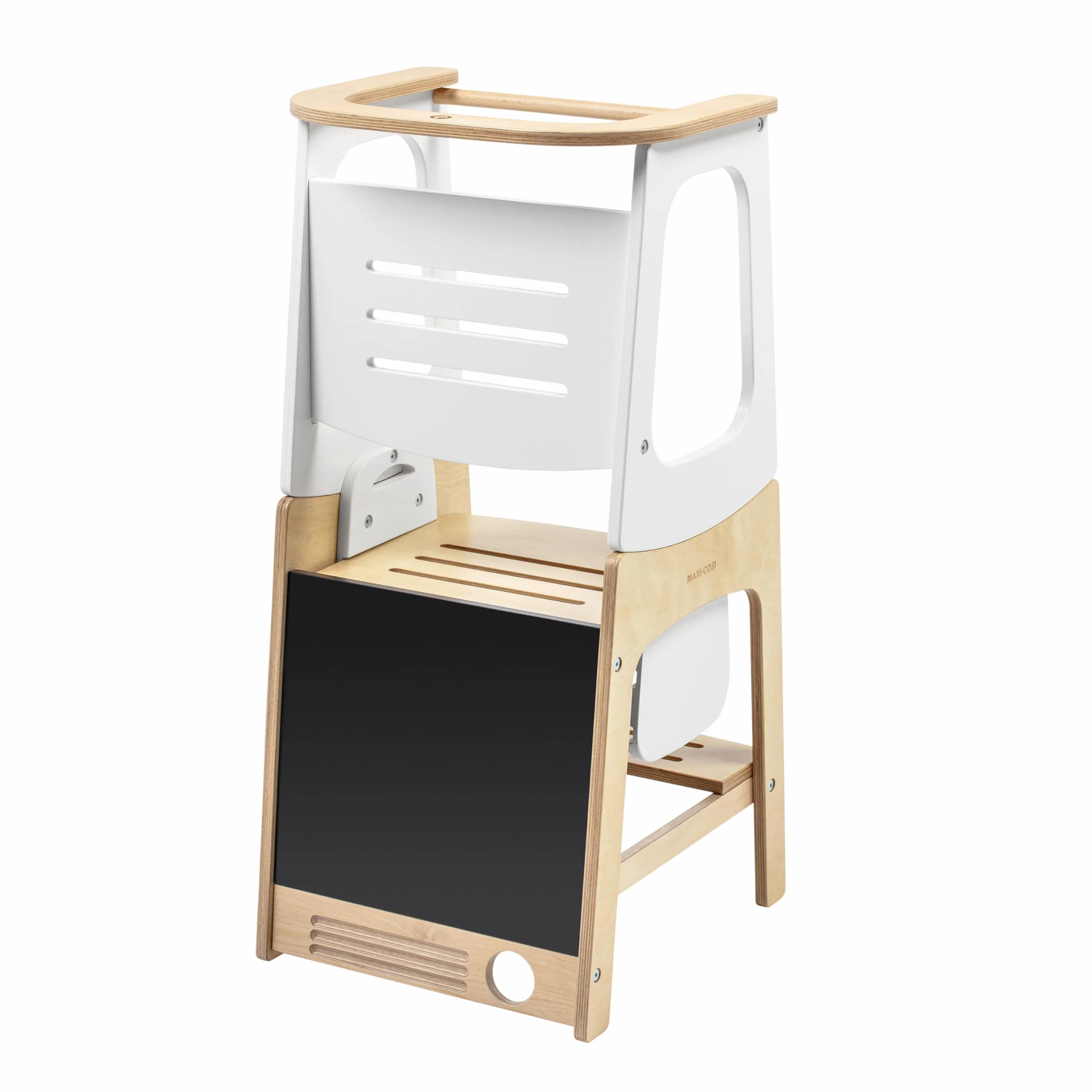 Maxi-Cosi Toucan Torre Montessoriana Bambini in Legno Regolabile in Altezza Convertibile Tavolo Sedia Portata 150kg FSC 100% Natural Wood