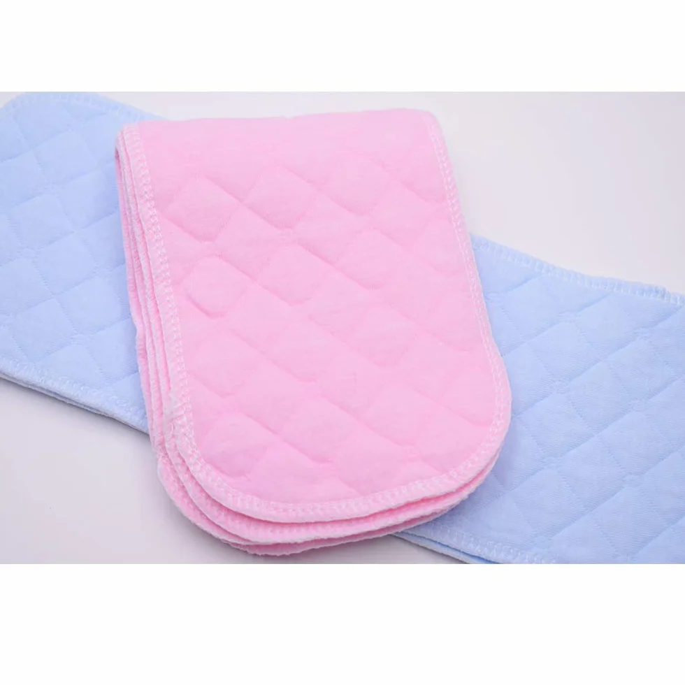 Pannolino Riutilizzabile Cotone Morbido Neonati Multifunzione Inserto Traspirante Assorbimento 32x12 cm 12 Pezzi