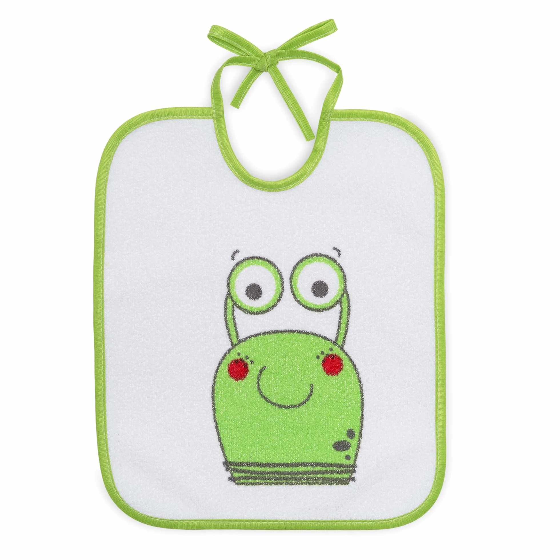 Bavaglini Impermeabili 73% Cotone 27% Poliestere Confezione da 7 23x27 cm per Bambini 6-18 Mesi