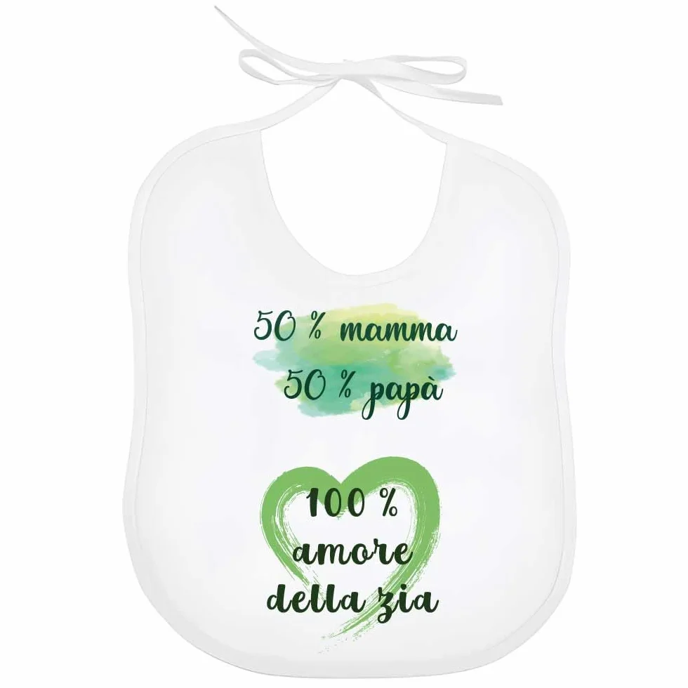 Bavaglino miglior zia amore cocco leggere bavetta regalo nascita