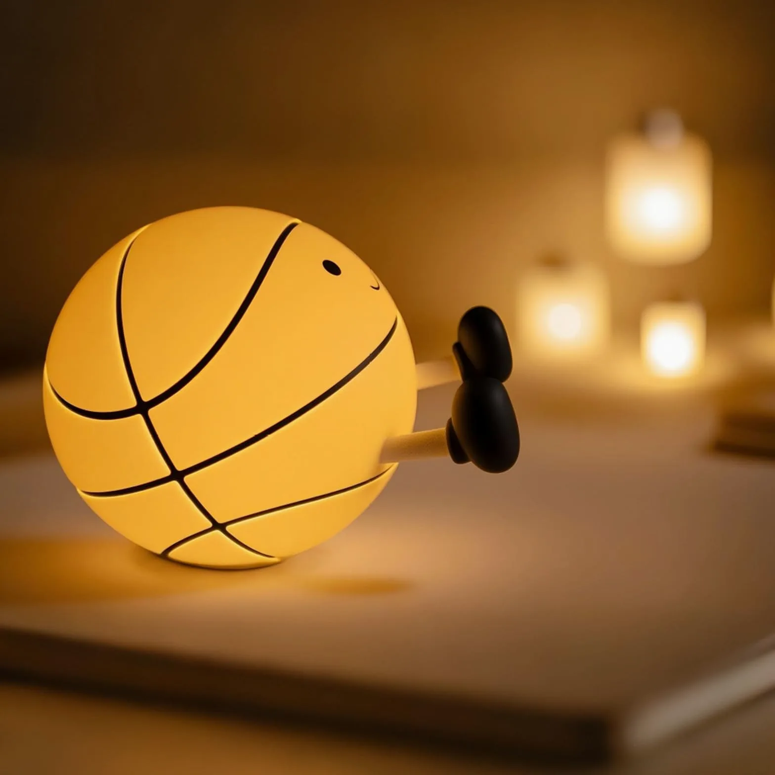 CECOMBINE Lampada da basket per bambini, luce notturna ricaricabile, con timer, per compleanno, Natale, per bambini, donne, adolescenti