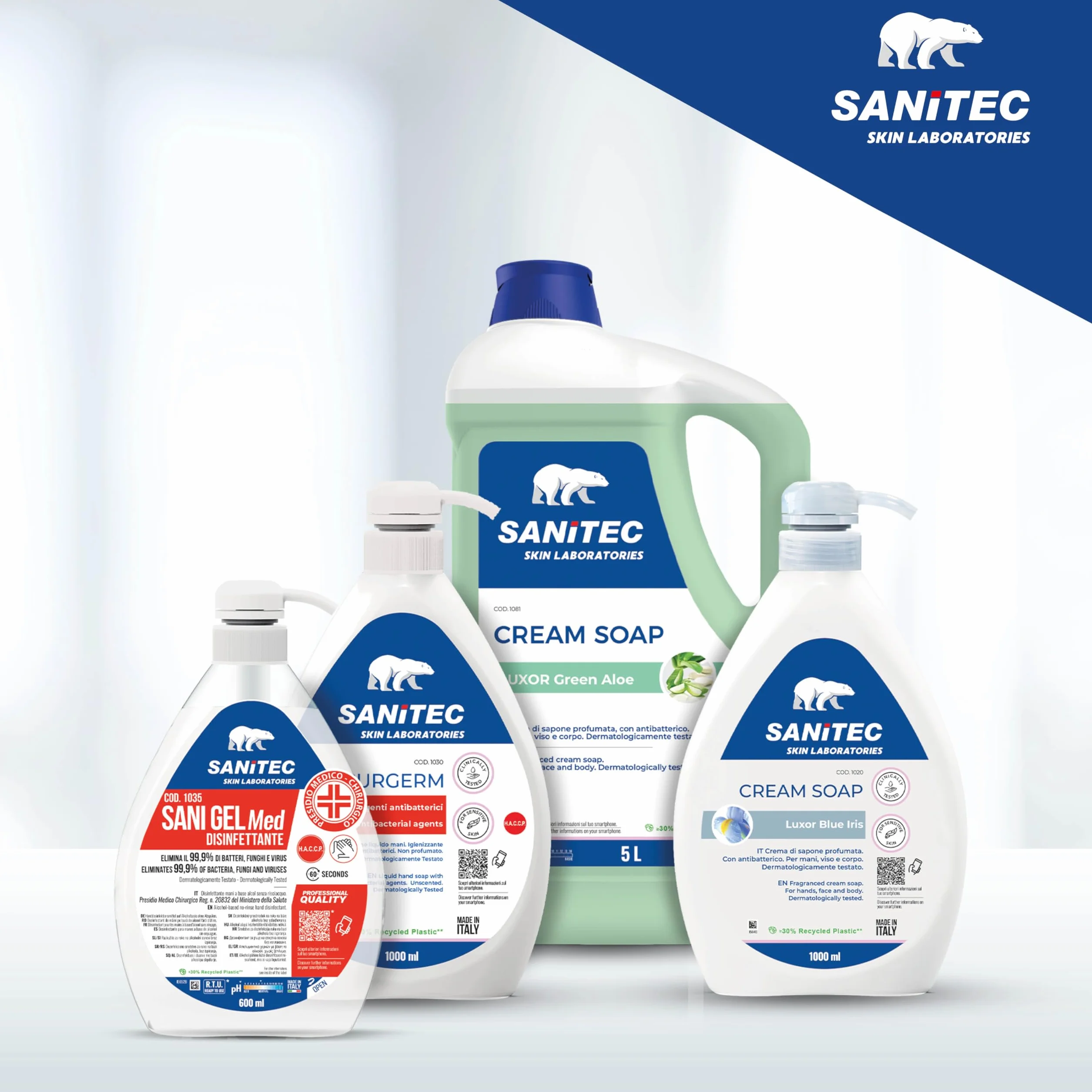 Sanitec BARRIER CREAM Crema Corpo Idratante Ossido di Zinco 10% Azione Lenitiva Olio di Mandorla 150 ml
