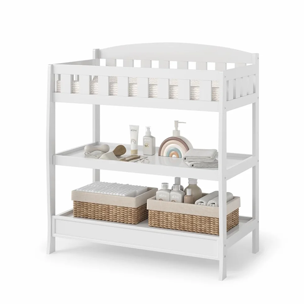 Vicco Nesty Fasciatoio Bianco 89 x 99.5 cm Sovrastruttura per Comò