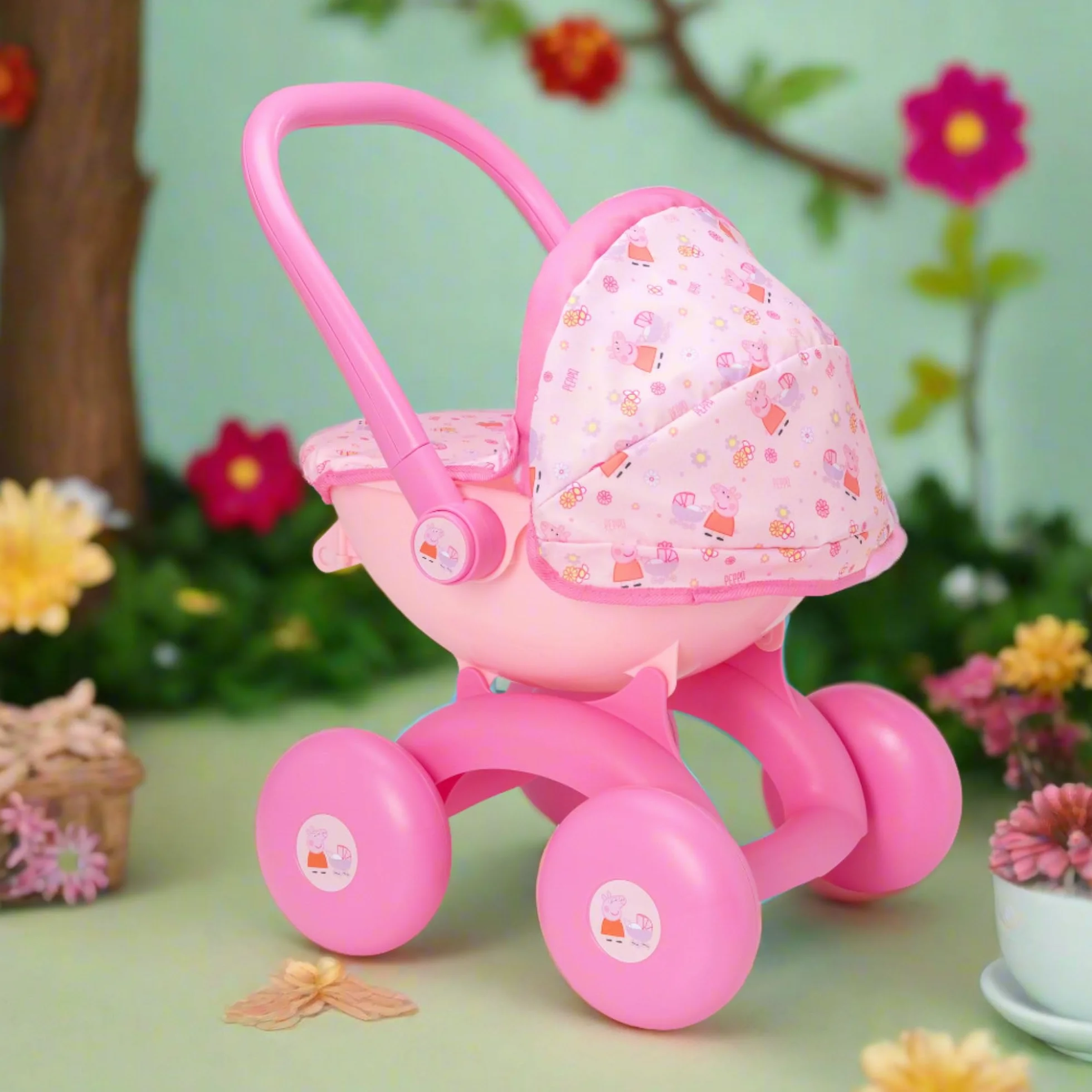 Peppa Pig Passeggino 4 in 1 My First Carrozzina intercambiabile culla seggiolone giocattolo bambini 18 mesi+