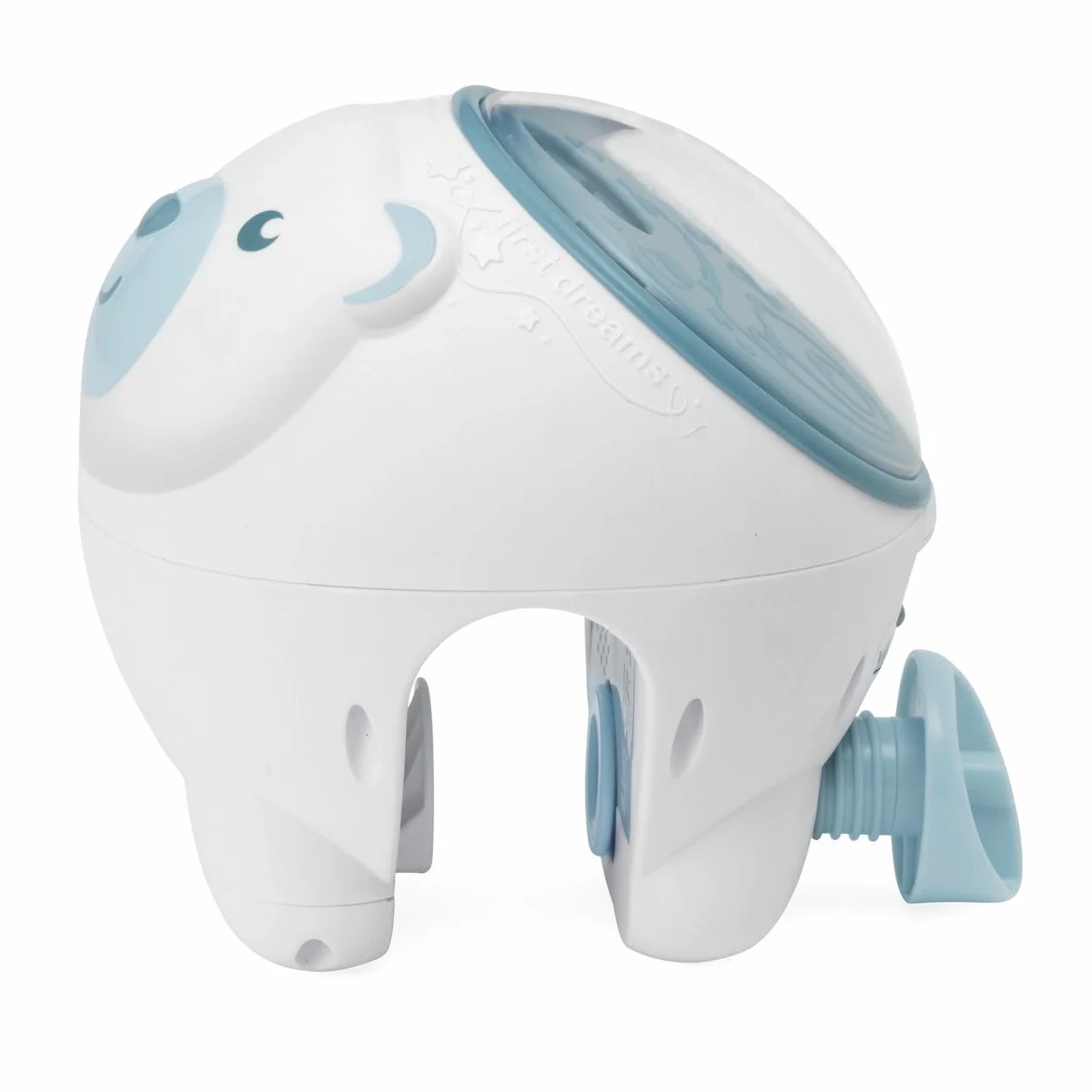 Chicco First Dreams Proiettore Orso Polare 2in1 da Culla e Comodino, Luce Notturna per Bambini, Musica Classica e Suoni Natura, Neonato 0+ Blu