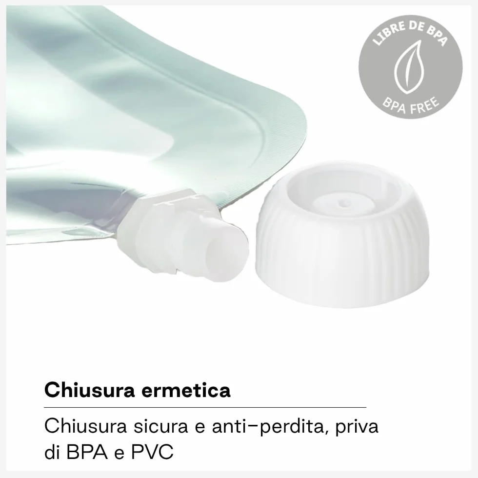 Jané Sacchetti Riutilizzabili per Pappa 100 ml, 12 Pezzi, BPA Free