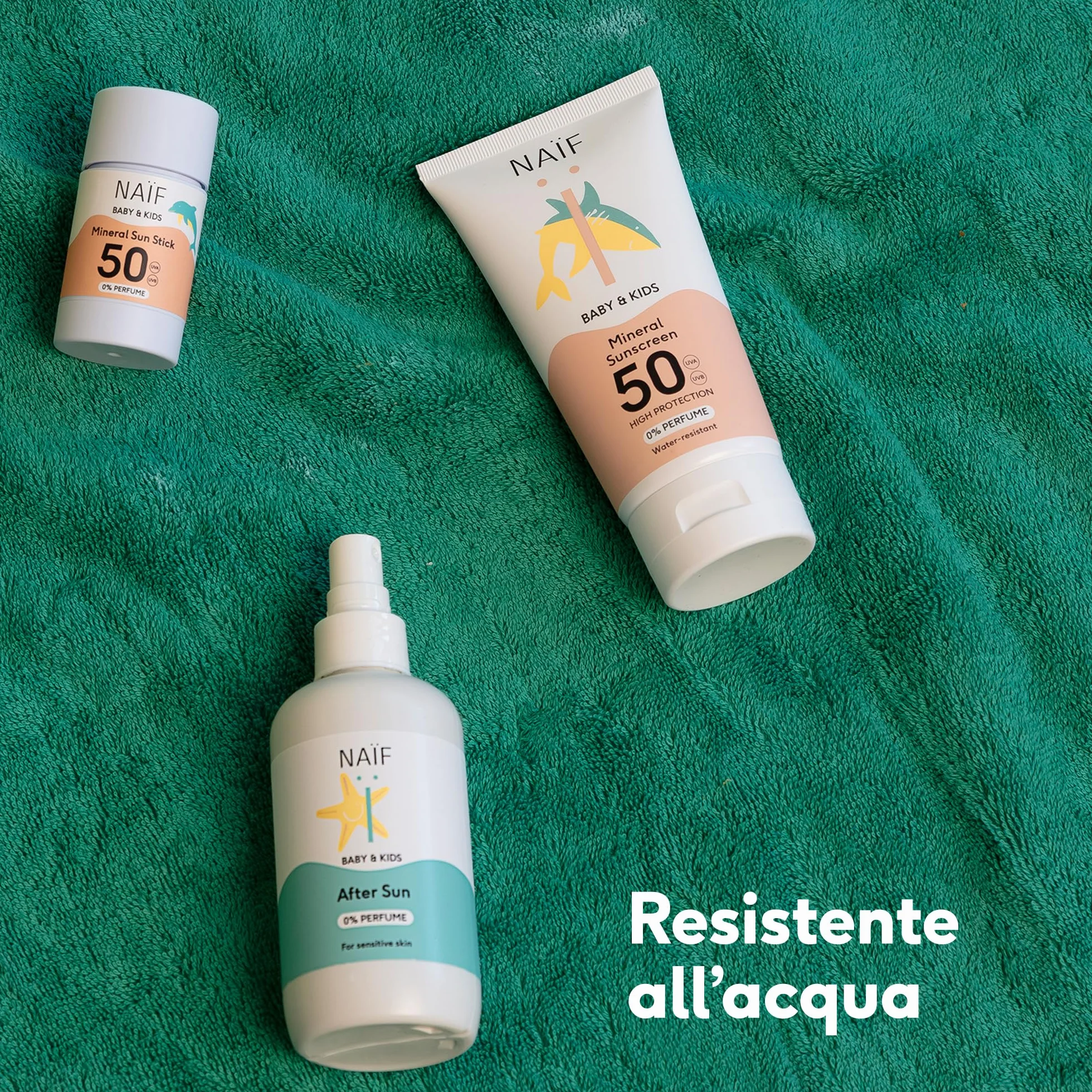 Naïf Stick Solare Minerale SPF 50 36g Protezione UVA UVB Neonati Bambini