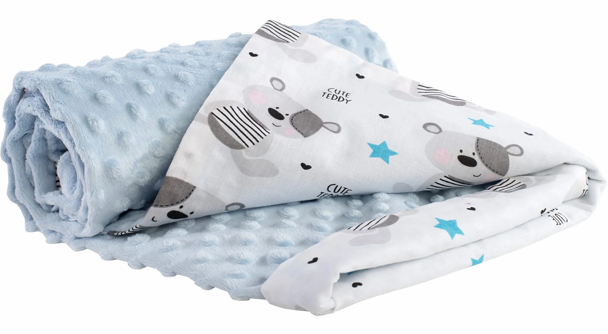 Medi Partners Coperta Neonato 100% Cotone 75x100cm Bifacciale Invernale Estate Carrozzina Bambino