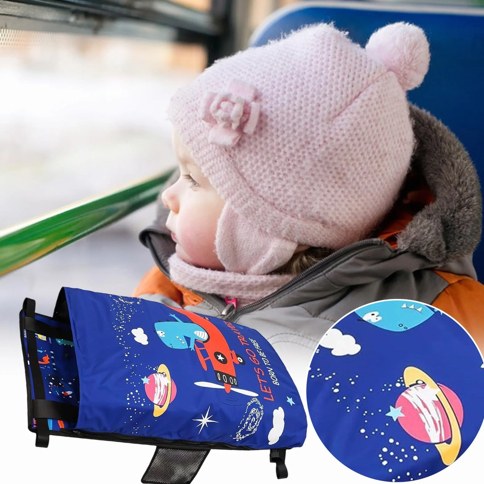 Generico Lettino Aereo per Bambini Estensione Sedili Aereo da Viaggio Amaca Portatile Campeggio Spiaggia Volo