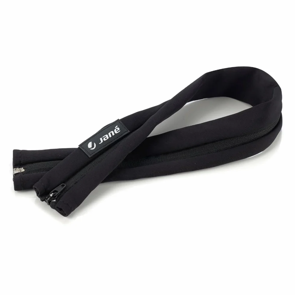 Jané Copertura Maniglione Passeggino Universale, Manico Intero, Anti-Usura, Chiusura Zip, Nero