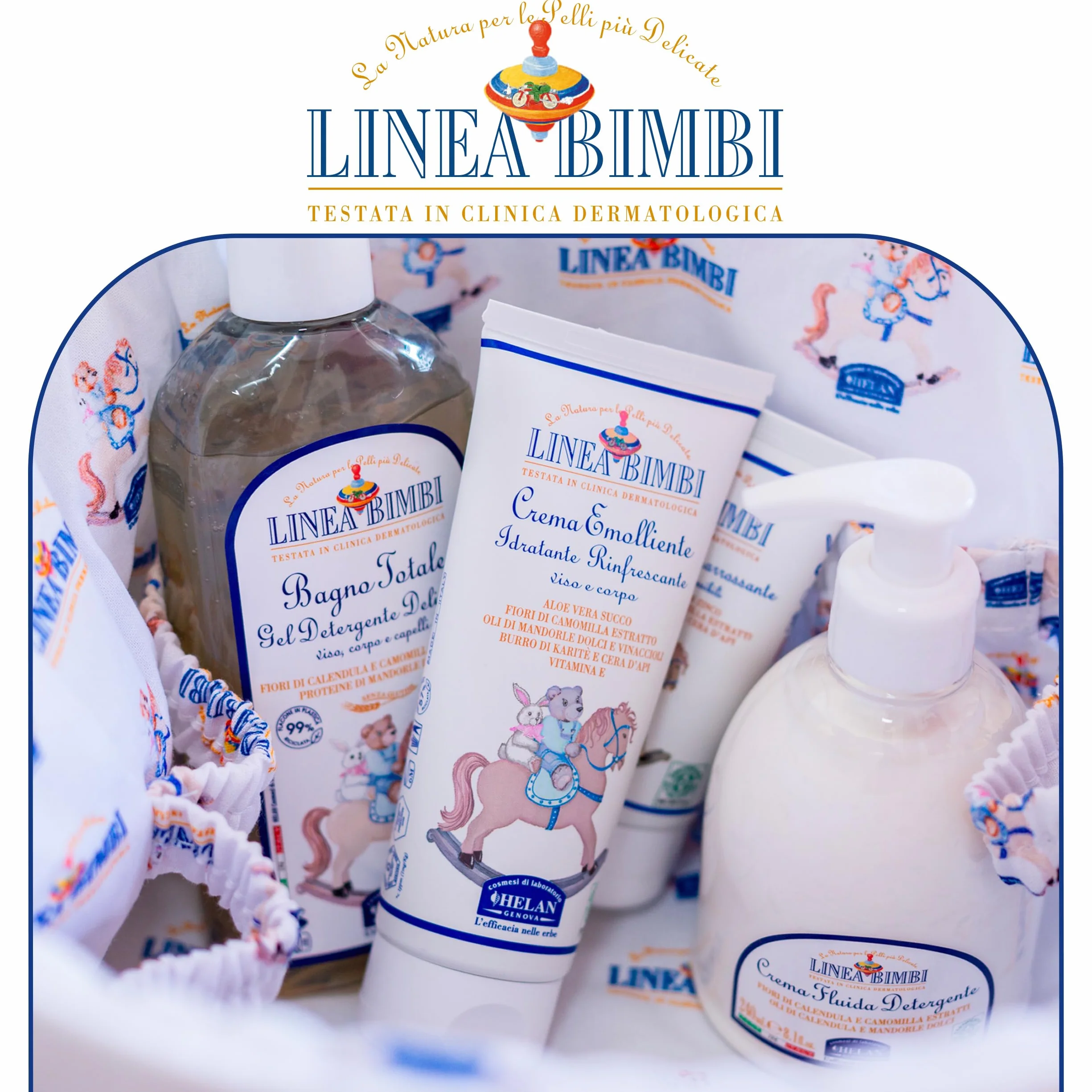 Helan Linea Bimbi Bio Crema Emolliente Idratante Viso e Corpo 100ml Made in Italy