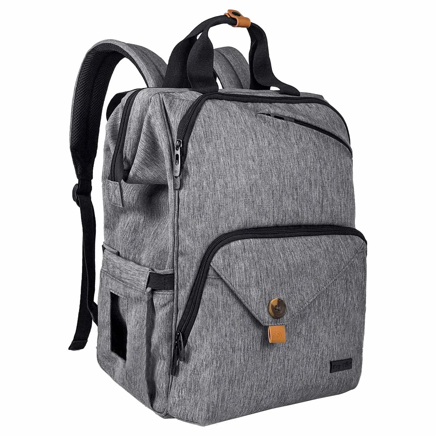 Borsa per pannolini per neonati Zaino impermeabile con cinturini per passeggino