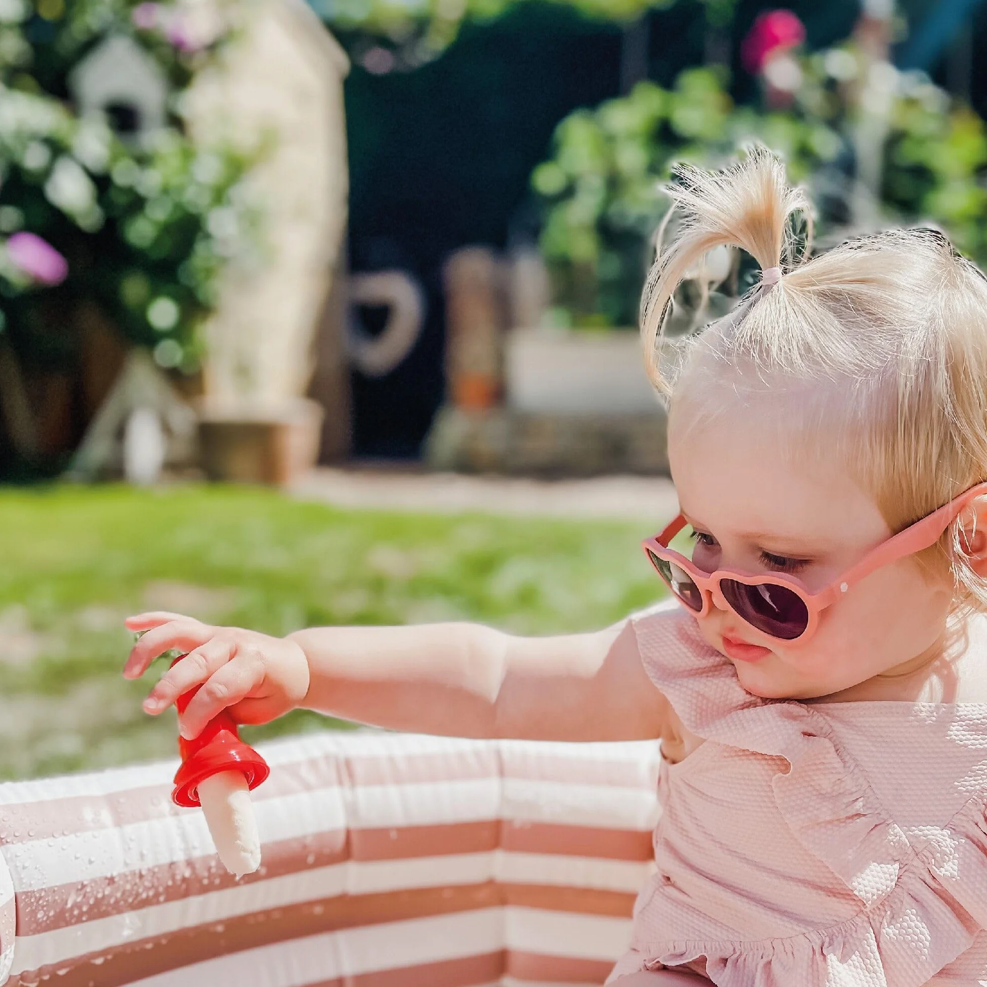 Nuby Polipropilene 4 Stampi per Ghiaccioli e Gelati Riutilizzabili per Bambini 6+ Mesi Multicolore