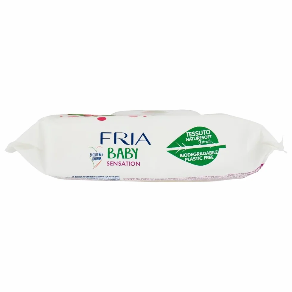 Fria Baby Sensation Salviette per Cambio Pannolino Burro di Karitè 70 Salviette
