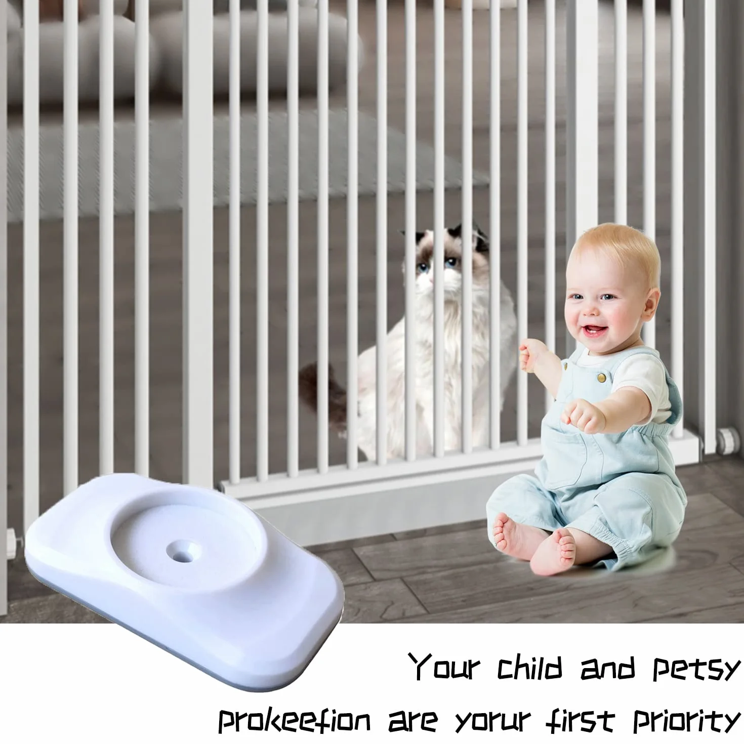 4 protezioni di sicurezza per cancello bambino, parete scale, porte, animali domestici
