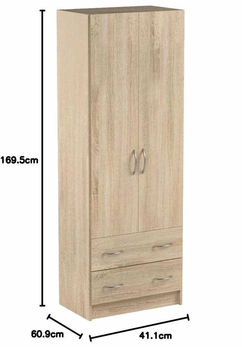 Demeyere Armadio a doppia lavanderia 61 x 169 x 41 cm spogliatoio cassettiera 55 x 11 x 31 cm Prodotto in Francia
