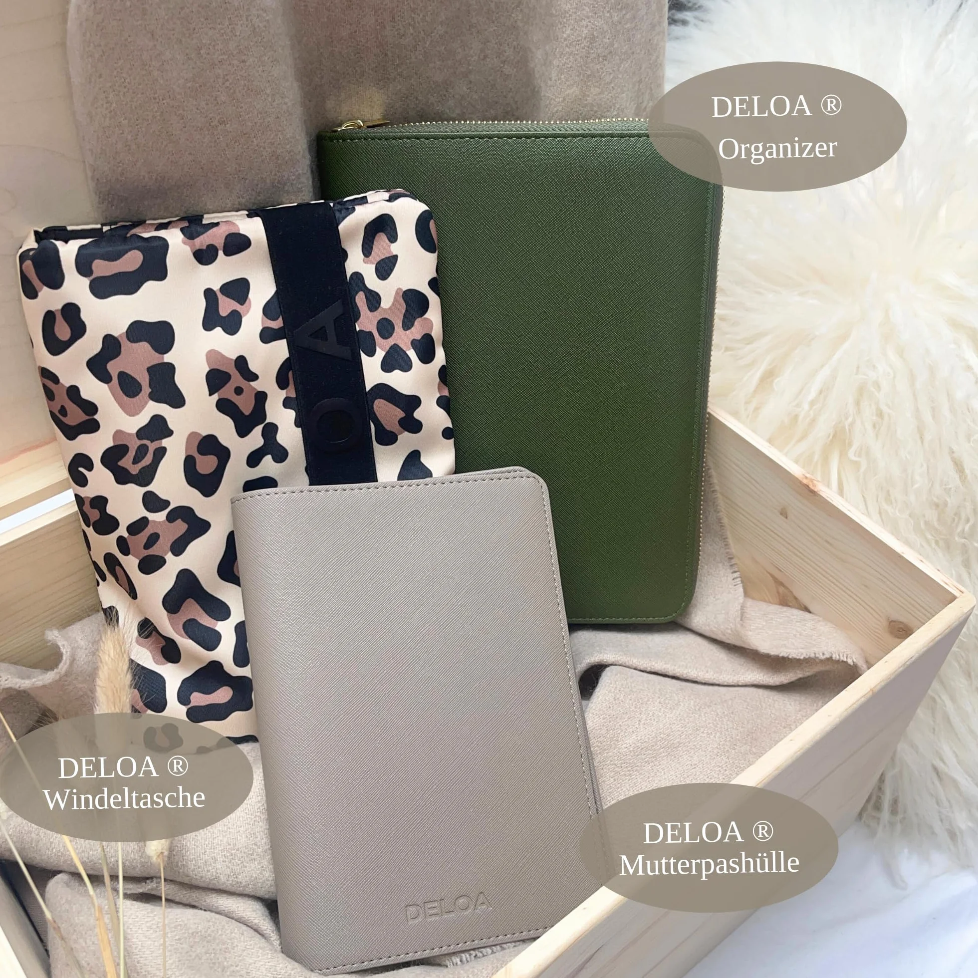 Borsa per pannolini da viaggio con molto spazio per bambini (limone)