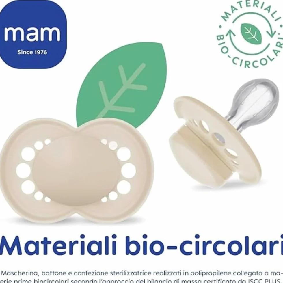 MAM Perfect Night Ciuccio 16+ Mesi Set da 2, Silicone che si Illumina al Buio, Azzurro