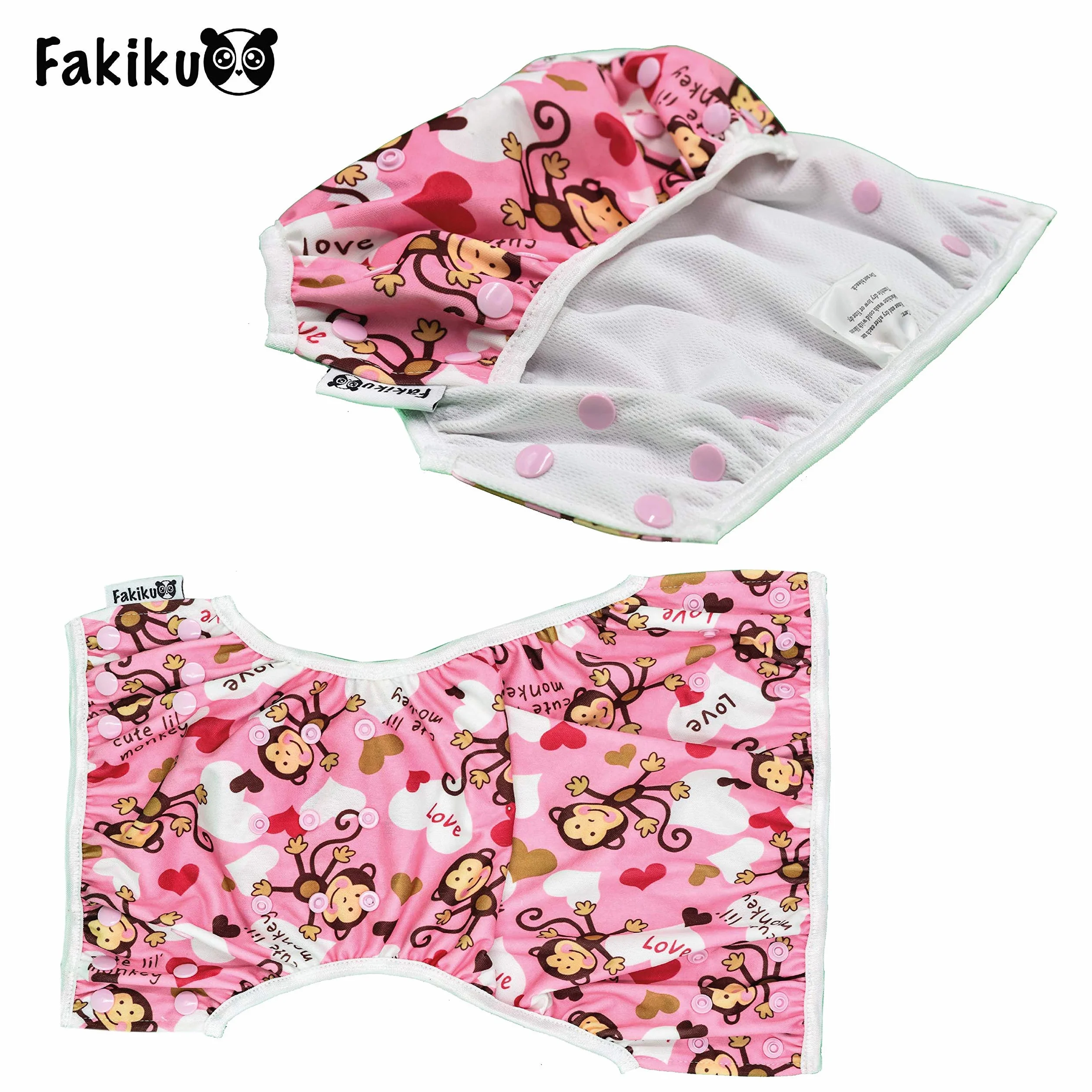 Pannolino Costumino Contenitivo Neonato Bimbi 0-36 Costume Piscina Regolabile Riutilizzabile Set Mare Lavabili Pannolino Nuoto