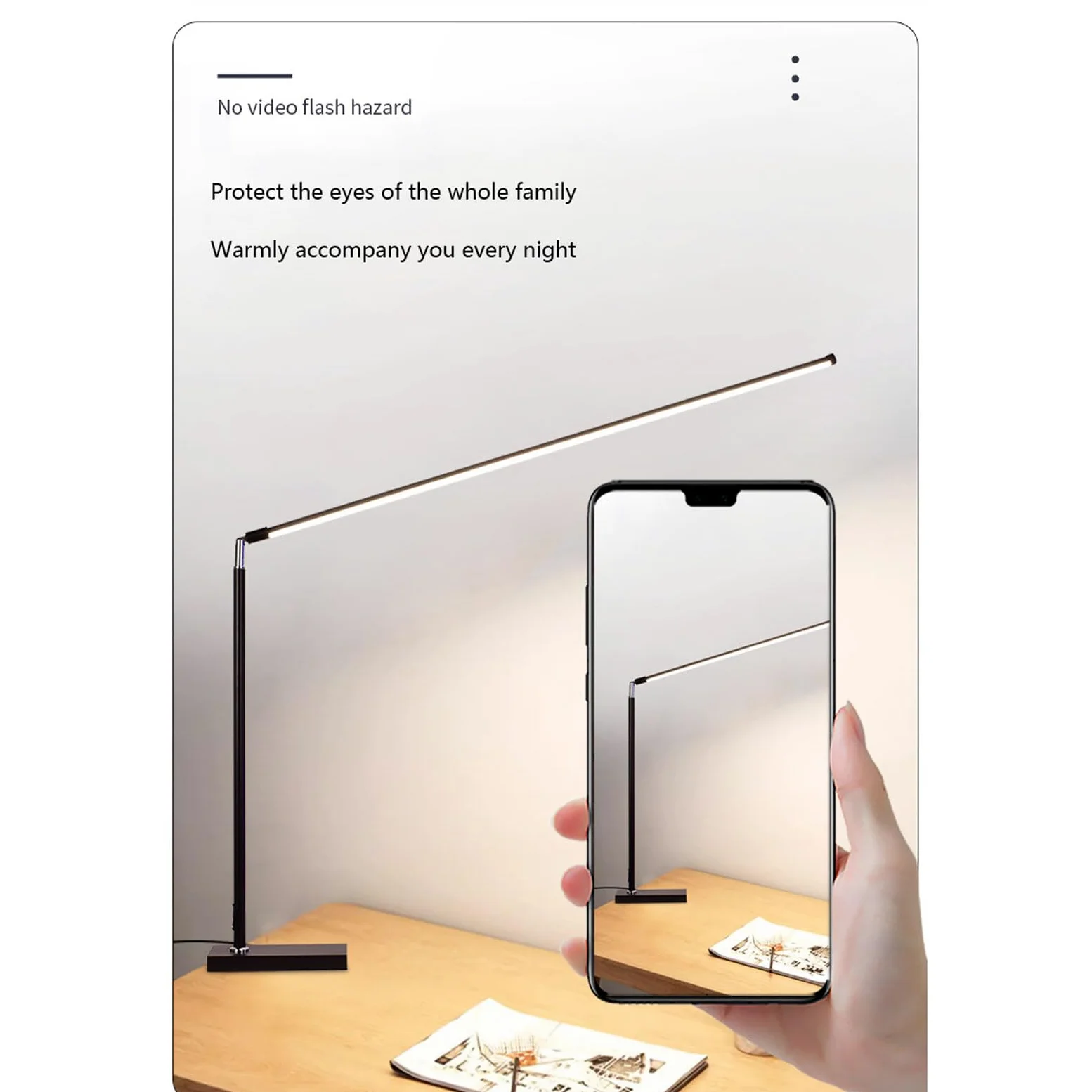 LEDs Luce da Lettura Lampada da Scrivania Luce Lettura Libro Notturna 3 Modalità di Temperatura Colorei Dimmerabile Senza Livelli,Braccio Luminoso Rotante a 350 Gradi per Lettura/Lavoro/Viaggi