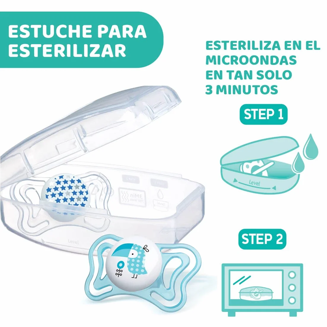 Chicco PhysioForma Light Lumi Succhietto Luminescente 16-36 Mesi Silicone 2 Pezzi