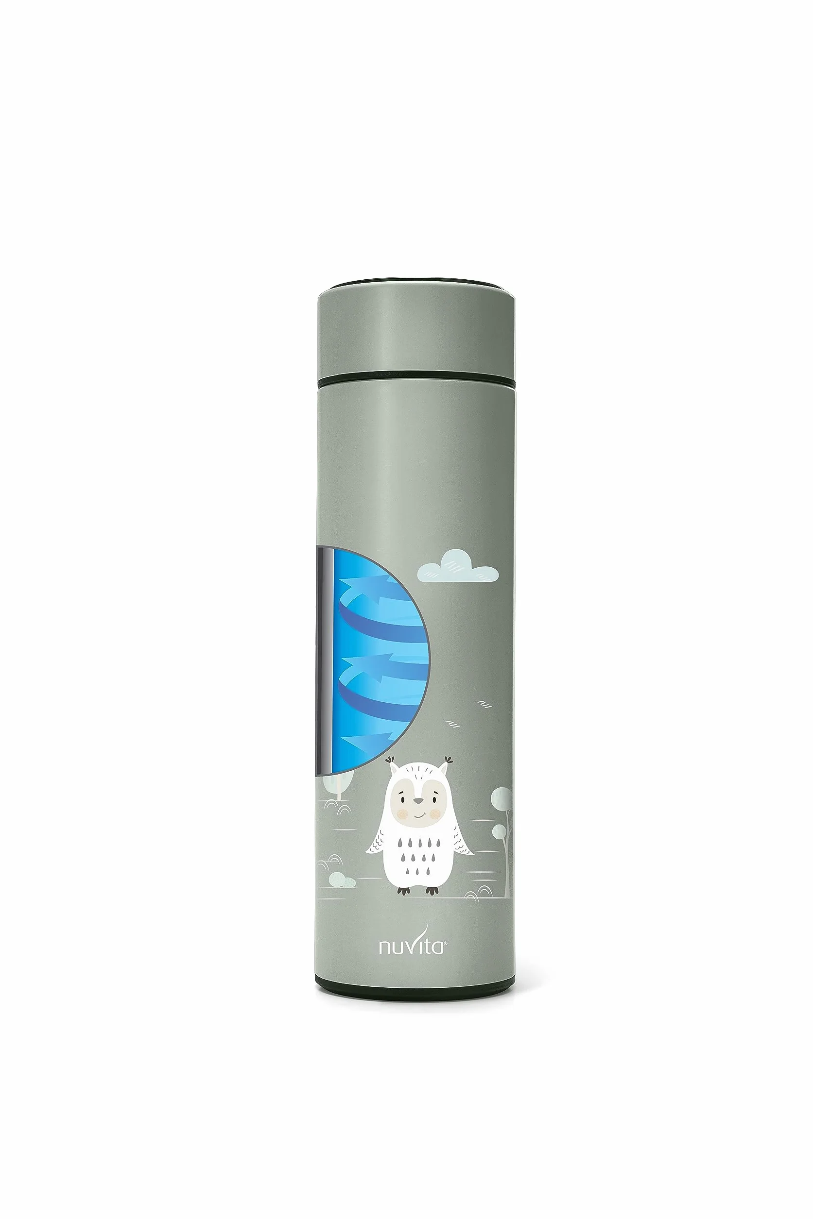 Nuvita Contenitore Termico per Alimenti Digitale Thermos Alimenti Caldi e Freddi Sage Green